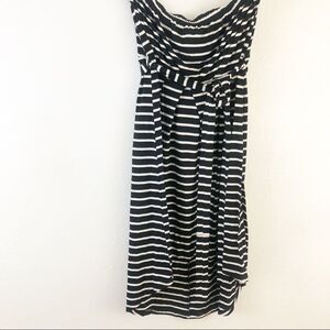 Toto Collection Striped black white Strapless dress Size 1X